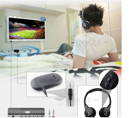 Bingle B616 Wireless Headset Computer Television Elderly People Watch FM Radio Television Headphones