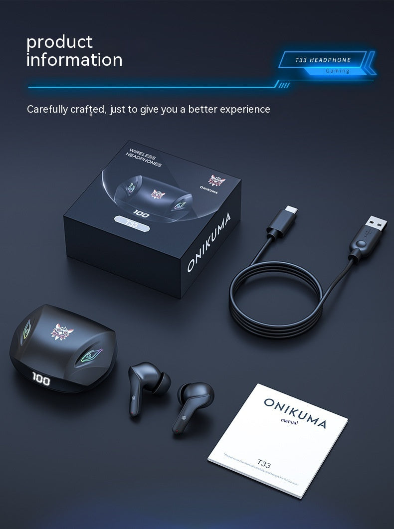 Bluetooth Gaming Electronic Sports Chicken Noise Reduction TWS Wireless In-ear Gaming Headset